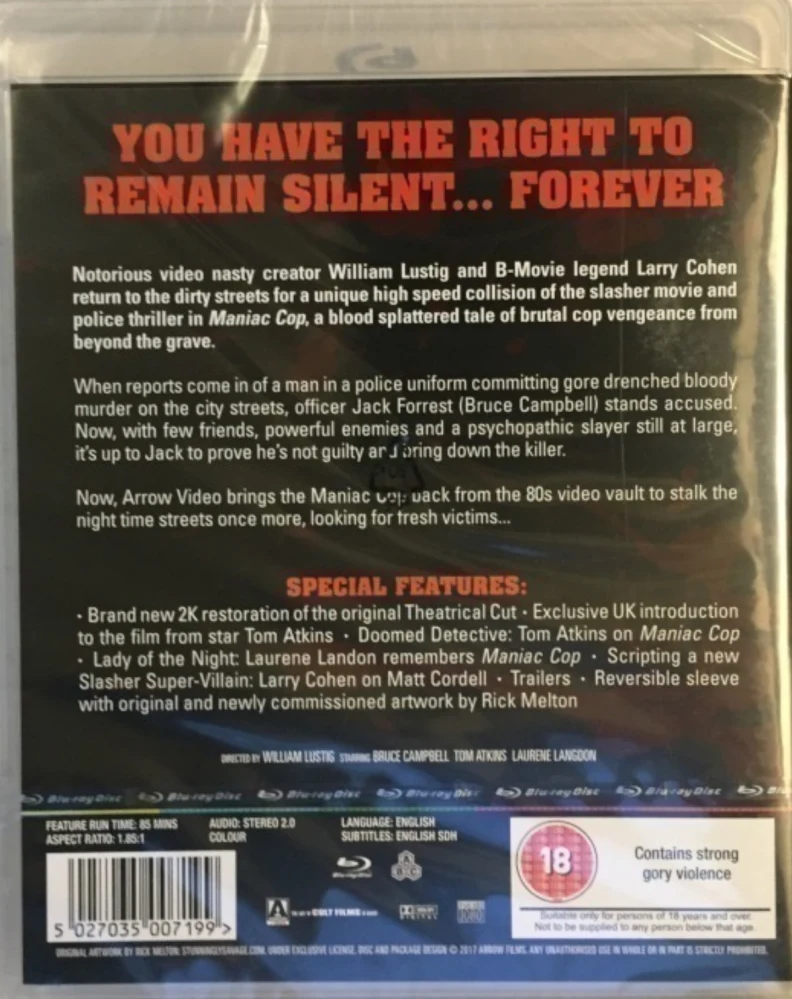 Maniac Cop - Mielipuoli kyttä (Blu-ray) ARROW (1988)