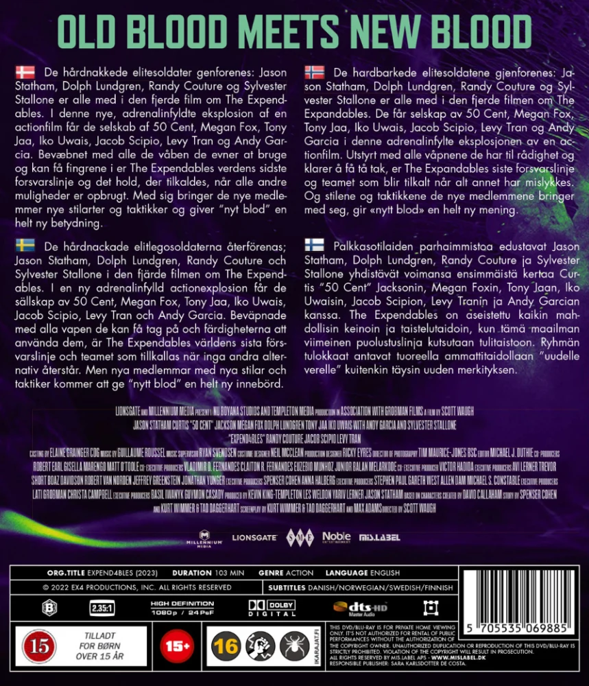 Expend4bles (Blu-ray) Expendables IV (Expendables 4)