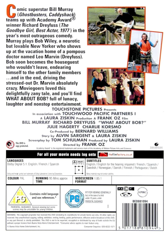 Entäs Bob? (1991) What About Bob? (DVD)