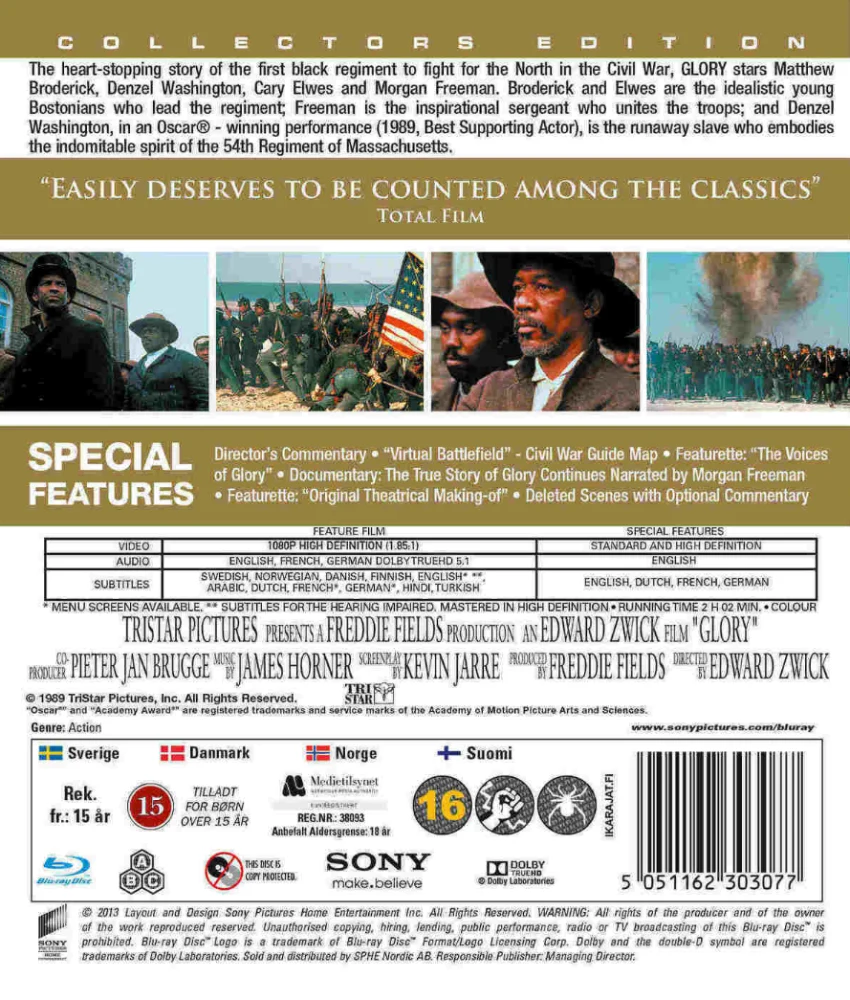 Glory (1989) Collector's Edition (Blu-ray)