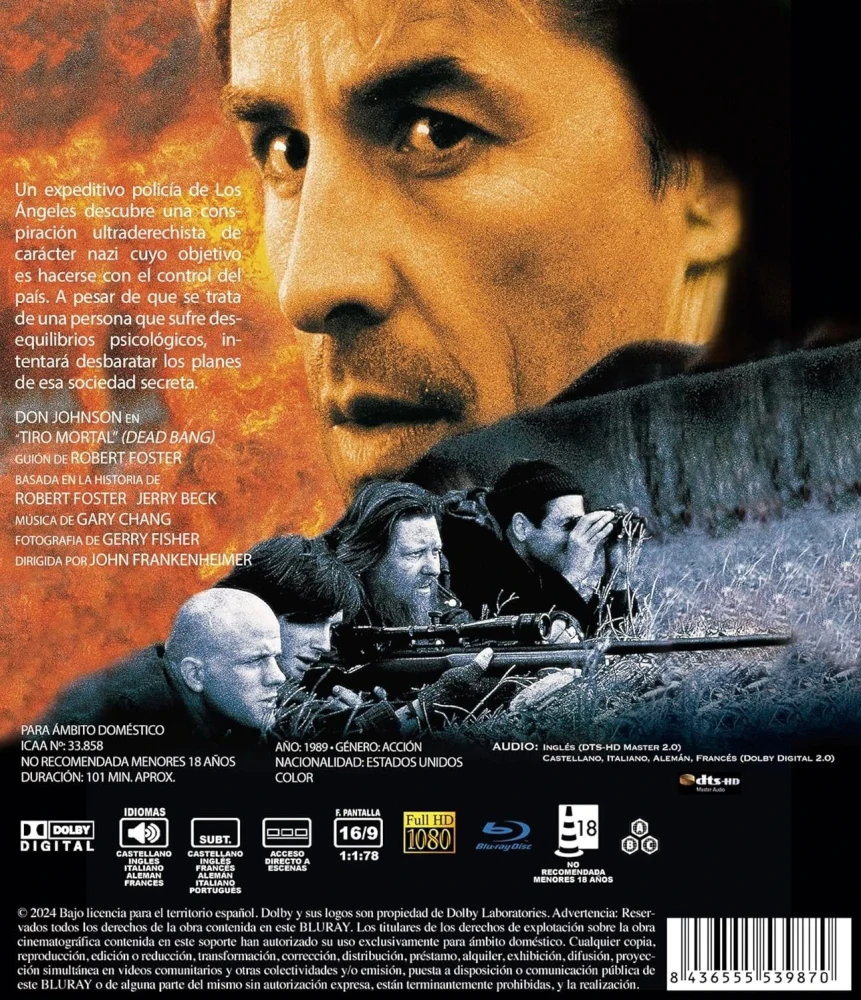 Kuoleman laukaukset - Dead Bang (Blu-ray) Don Johnson