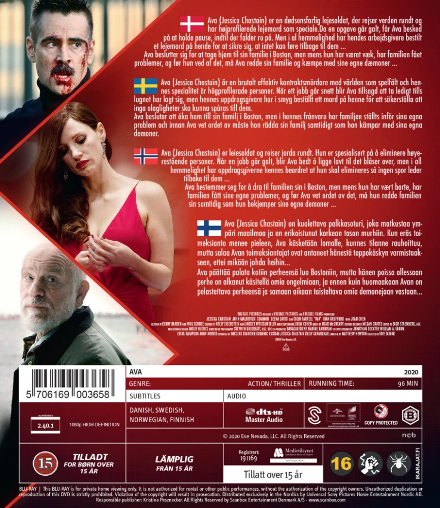 Final Target (Blu-ray) Colin Farrell, Jessica Chastain (2020) AVA