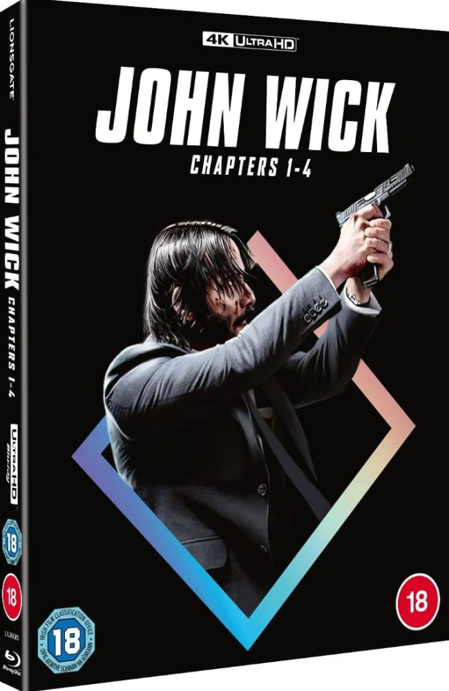 John Wick - 1-4 (2014 - 2023) (4x 4K Ultra HD) Slipcover