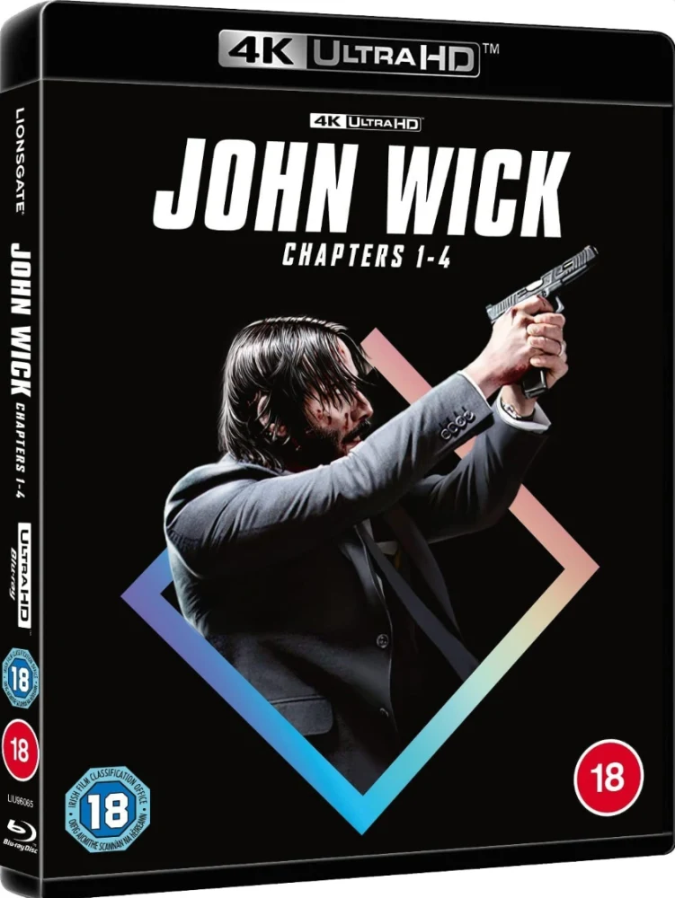 John Wick - 1-4 (2014 - 2023) (4x 4K Ultra HD) Slipcover