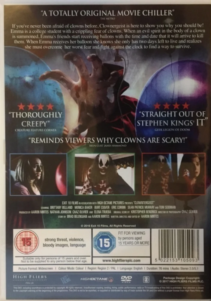 Clowntergeist (DVD) IT meets Poltergeist (2017)