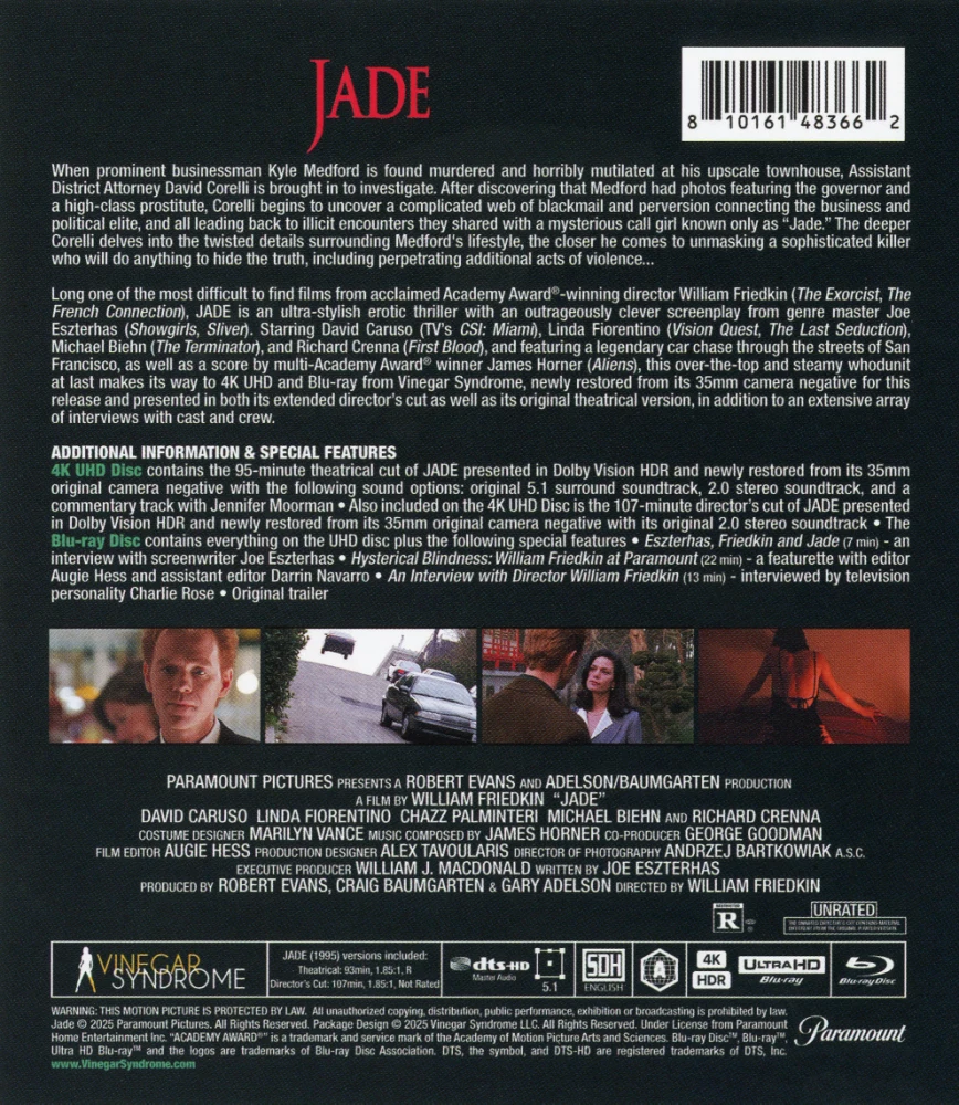 Jade - Limited Edition Slipcase (4K Ultra HD + Blu-ray) Vinegar Syndrome