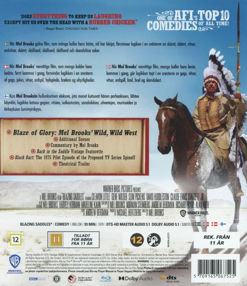 Villiä hurjempi länsi - Blazing Saddles (1974) Blu-ray