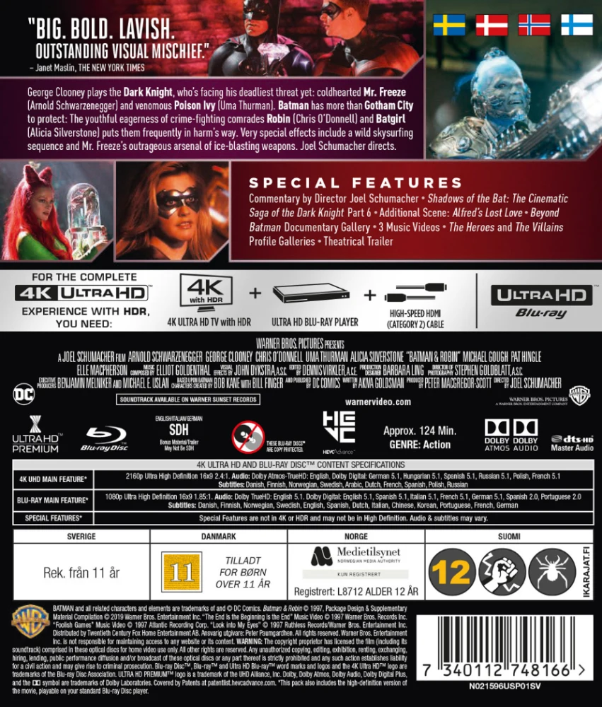 Batman & Robin (4K Ultra HD + Blu-ray)