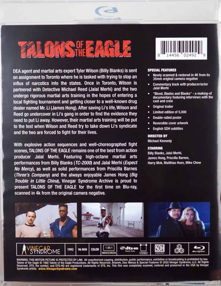 Kotkan kynnet - Talons of the Eagle - Limited Edition Slipcase (Blu-ray) 4K masteroitu (Vinegar Syndrome Archive)
