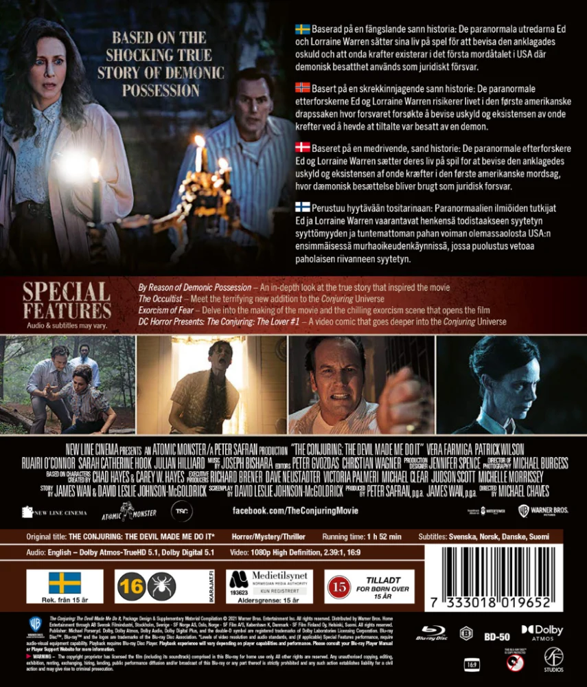 Kirottu 3: Paholaisen vallassa - The Conjuring: The Devil Made Me Do It (Blu-ray) 2021