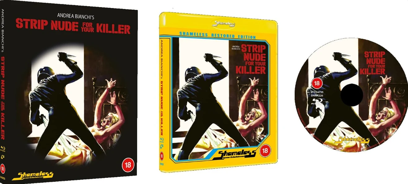 Strip Nude for Your Killer - Limited Edition Slipcover [Blu-ray] Numeroitu painos (Nude per l'assassino) Shameless