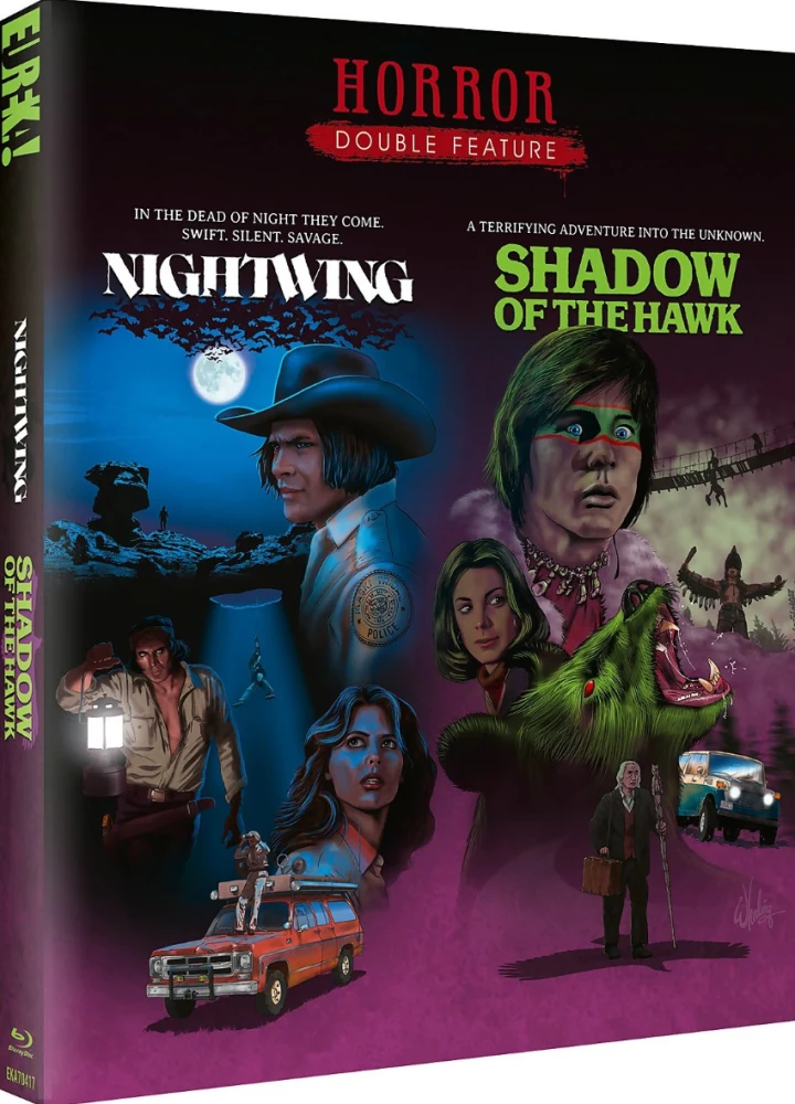 Yön siivet - Nightwing / Shadow Of The Hawk - Limited Edition (Blu-Ray) Slipcover ja Vihkonen. EUREKA! (Eureka Classics)