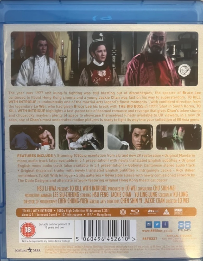 To Kill with Intrigue - Kiero Tappaja (Blu-ray) Jackie Chan