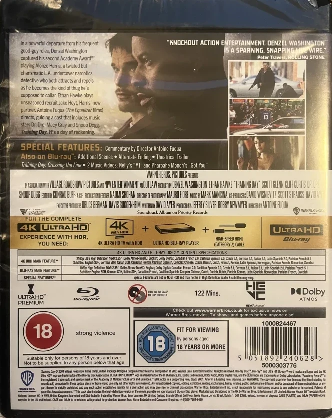 Training Day (4K Ultra HD + Blu-ray)