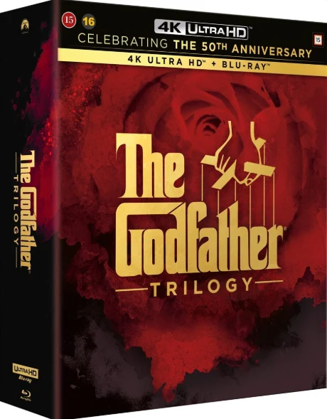 Kummisetä Trilogia - The Godfather Trilogy (4K Ultra HD) Kummisetä (1972) 4K, Kummisetä osa II (1974) 4K,   Kummisetä osa III (1990) 4K: 3 eri versiota osasta 3- The Godfather Coda: The Death of Michael Corleone" / The Godfather Part III" (Theatrical Vers