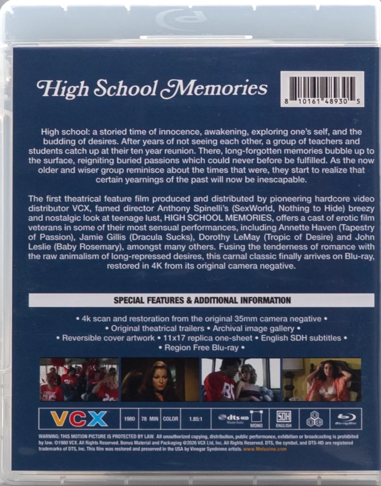 High School Memories - Limited Edition Slipcover (Blu-ray) Vinegar Syndrome (Juliste)