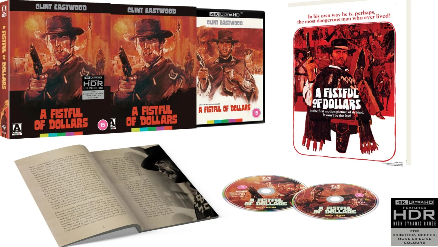 Kourallinen dollareita - A Fistful Of Dollars - Limited Edition (4K Ultra HD) (Arrow) Per un pugno di dollari