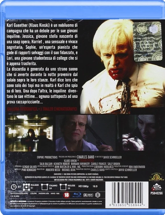 Crawlspace (Blu-ray) 1986 (Banned) Klaus Kinski