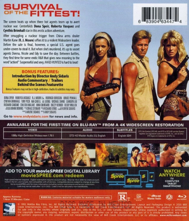 Agenttitytöt Havaijilla - Hard Hunted (Blu-ray) Andy Sidaris (Mill Creek)