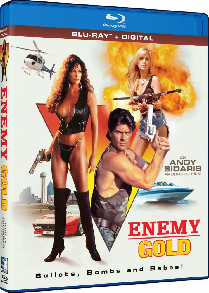 Enemy Gold (Blu-ray) Andy Sidaris (1993) Bullets, Bombs and Babes! (4K masteroitu)