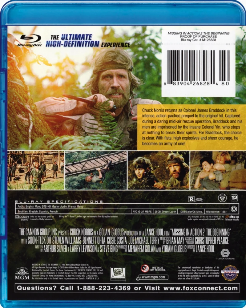 Missing in Action 2: The Beginning - Suoraa toimintaa II - Pako helvetistä (Blu-ray)
