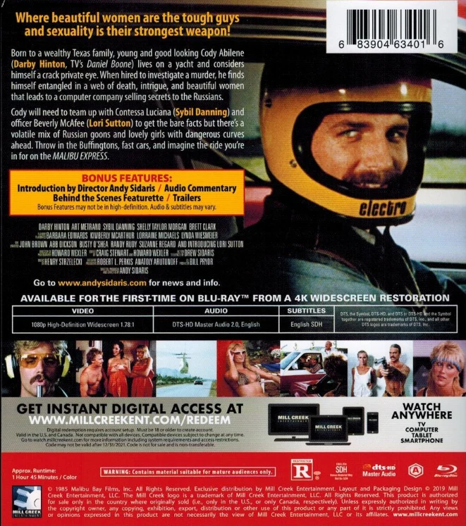 Malibu Express (Blu-ray) Andy Sidaris -elokuva (1985)