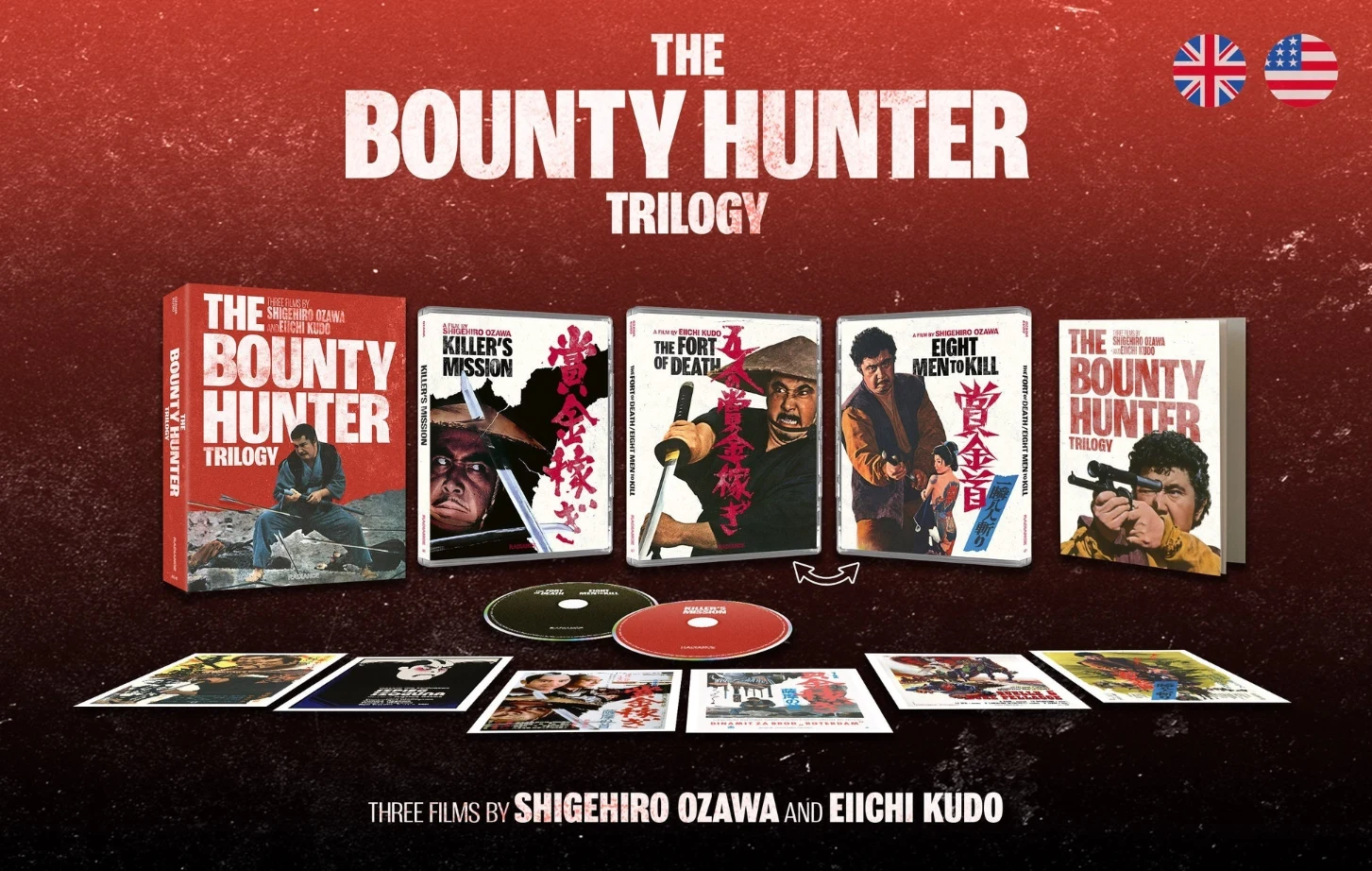 The Bounty Hunter Trilogy (Blu-ray) Killer's Mission / The Fort of Death / Eight Men to Kill | Limited Edition / 3,000 copies