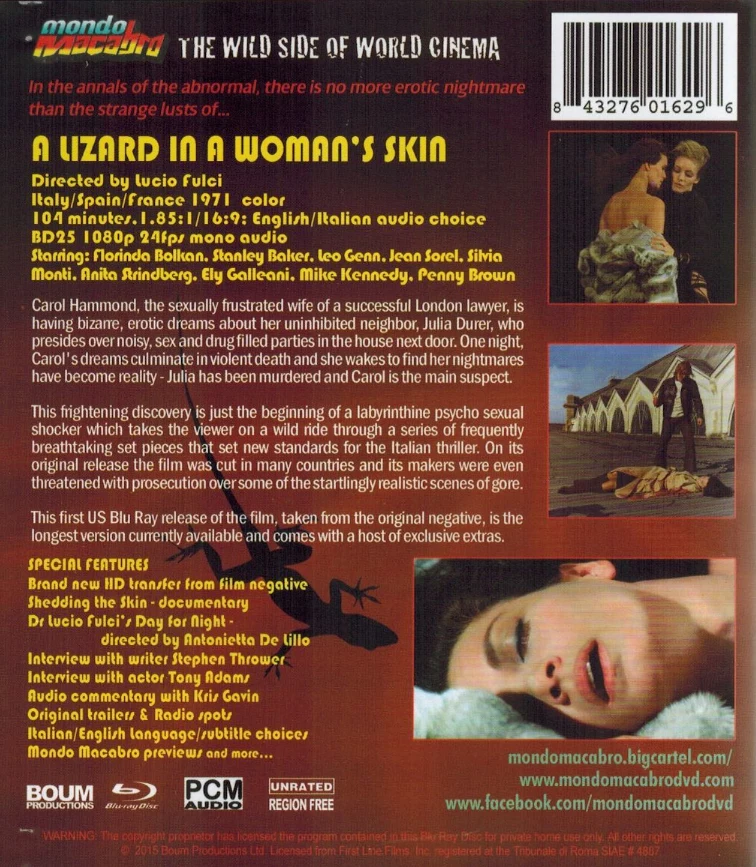 A Lizard in a Woman's Skin [Mondo Macabro] Una lucertola con la pelle di donna