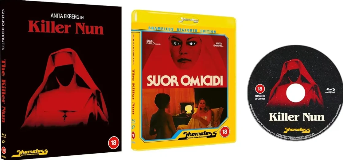 Tappajanunna - Killer Nun - Limited Edition (Blu-ray) Slipcover (1979) Numeroitu painos / 2K Restoration | Suor Omicidi