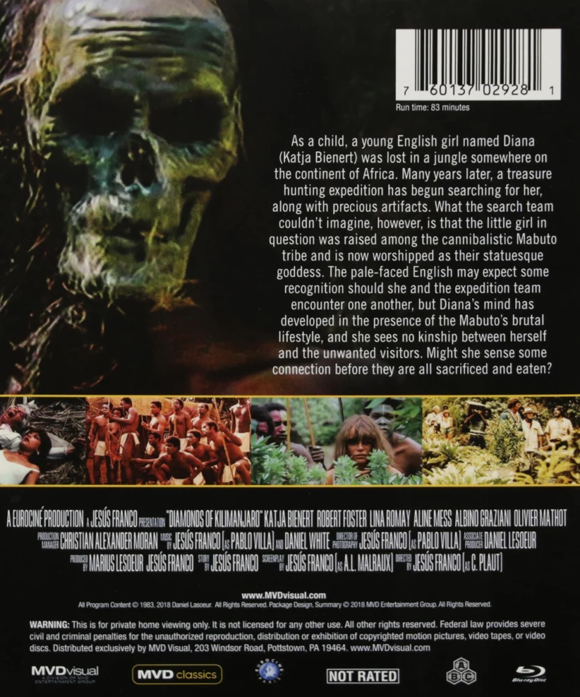 Diamonds Of Kilimandjaro - El tesoro de la diosa blanca (Blu-ray) Slipcover