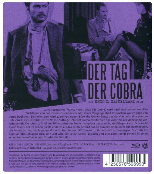 Cobra - vaarallinen mies - Day Of The Cobra - Il giorno del Cobra (Blu-ray) Uncut Version!