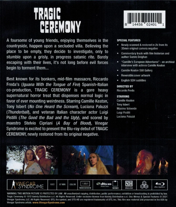Camille Keaton in Italy - BOX (3x Blu-ray) (3 Movies) Vinegar Syndrome - Limited Edition of 8,000 | Madeleine / Tragic Ceremony / Sex of the Witch