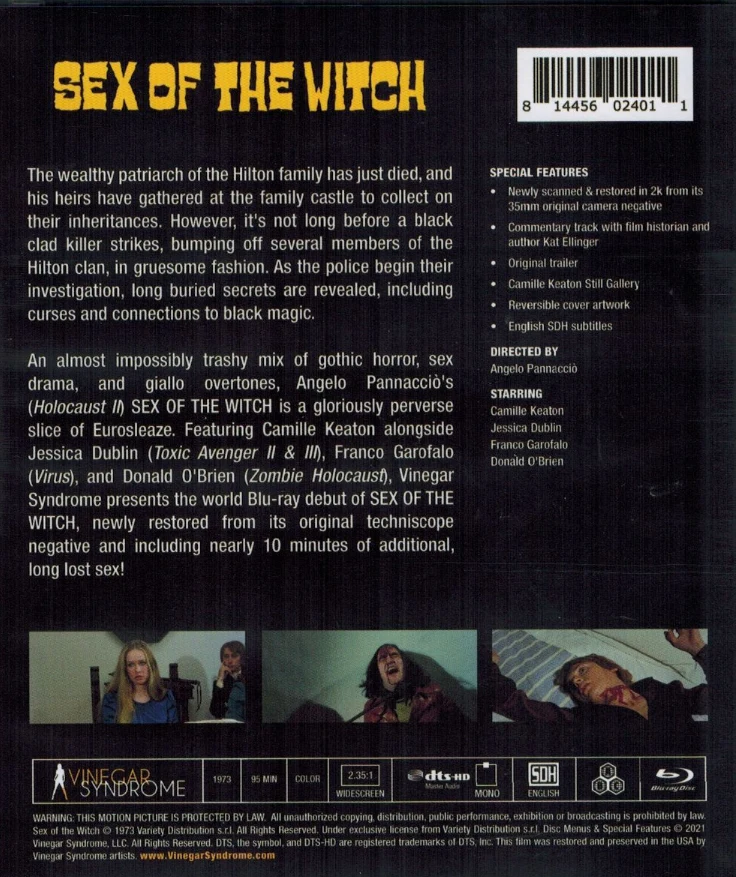 Camille Keaton in Italy - BOX (3x Blu-ray) (3 Movies) Vinegar Syndrome - Limited Edition of 8,000 | Madeleine / Tragic Ceremony / Sex of the Witch