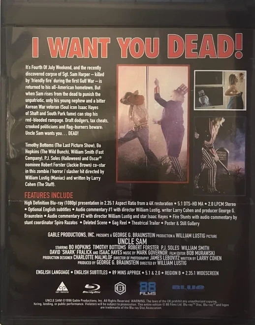 Uncle Sam - Slasher Classics Collection #58 - Limited Edition (Blu-ray) Slipcase + Booklet