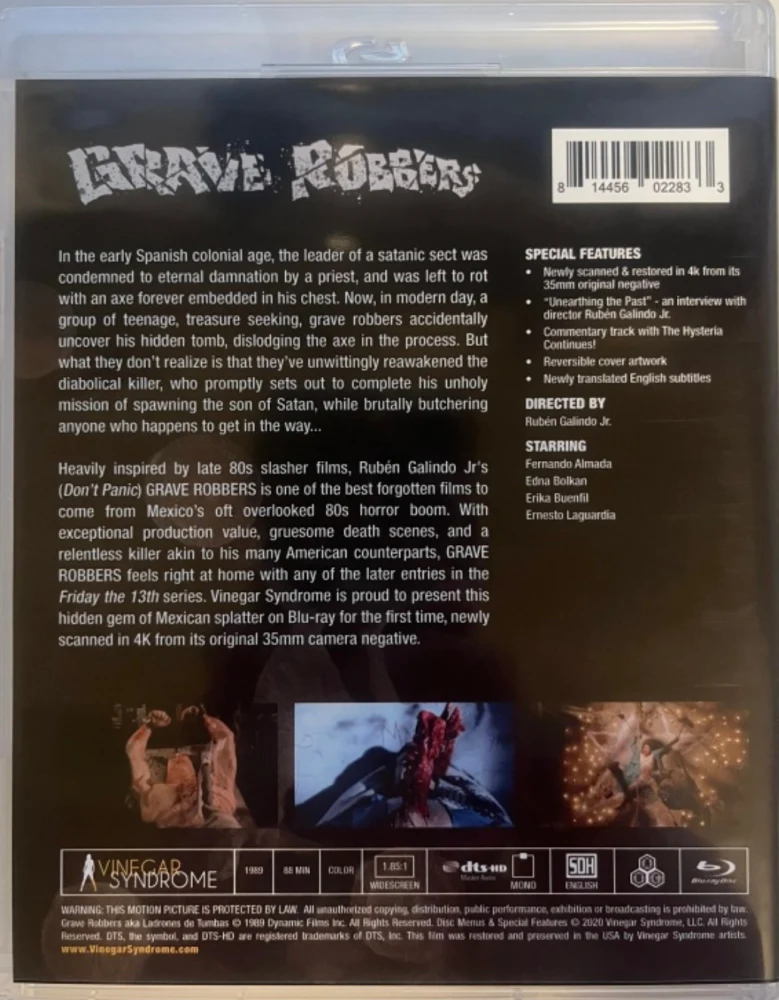 Grave Robbers - Ladrones de Tumbas (Blu-ray) Vinegar Syndrome (4K Masteroitu)