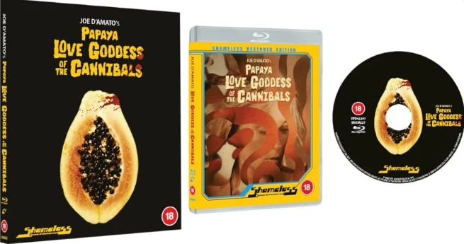 Papaya, Love Goddess of the Cannibals - Limited Edition (Blu-ray) (1978) numeroitu painos - Slipcover mukana. (Papaya dei Caraibi | Restored Edition)  Shameless