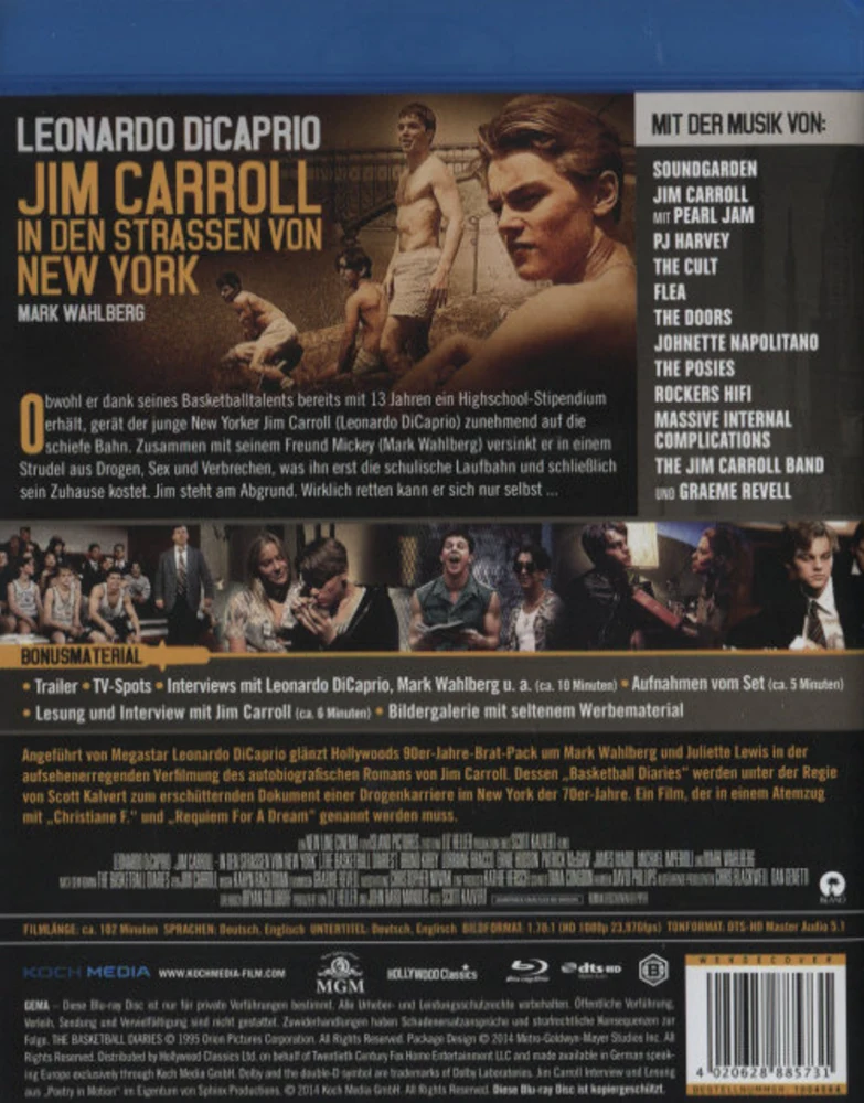 New Yorkin kadut - The Basketball Diaries (Blu-ray)