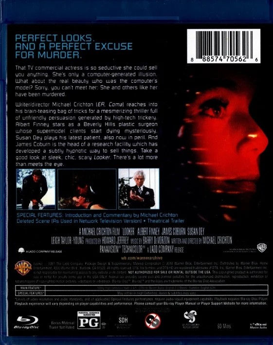 Looker-murhat (Blu-ray) Ohjaus: Michael Crichton (1981) Looker