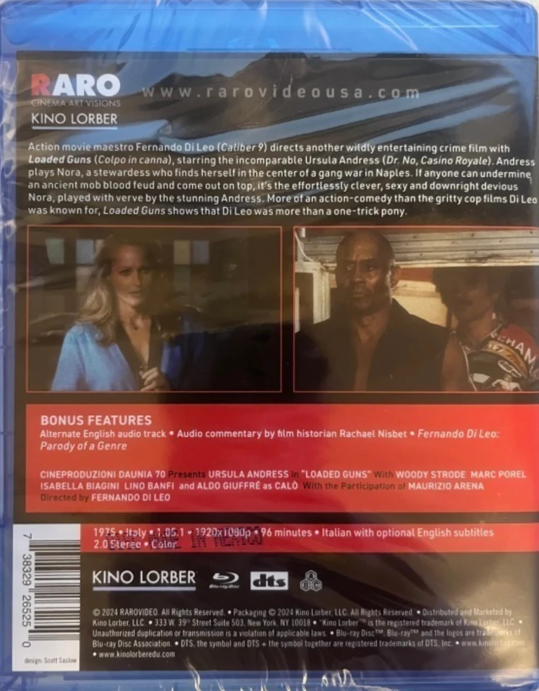 Salatehtävä Napolissa - Loaded Guns (Colpo In canna) Les aventures d'une air-hôtesse (Blu-ray) (Banned)