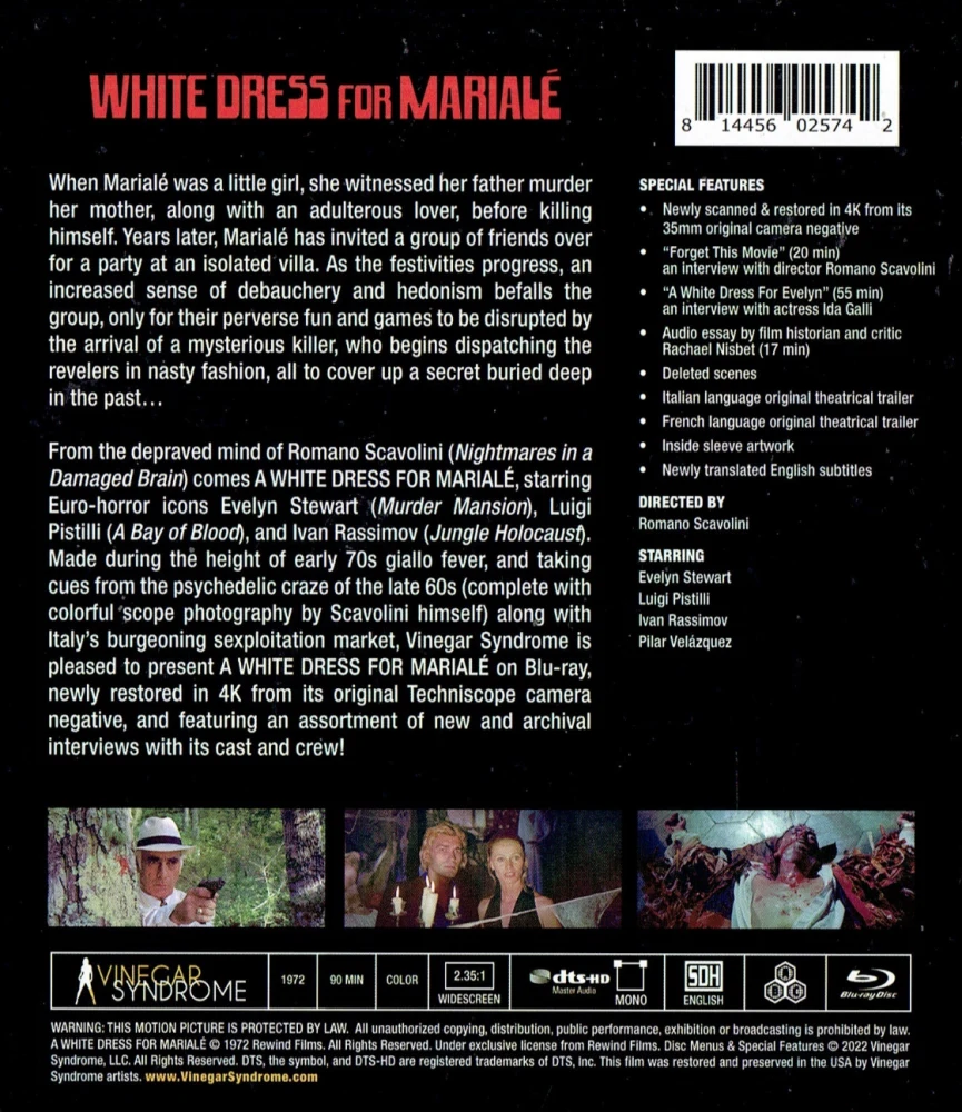Forgotten Gialli: Volume 5 - BOX (3x Blu-ray) Vinegar Syndrome Exclusive / A White Dress for Mariale / Tropic of Cancer / Nine Guests for a Crime