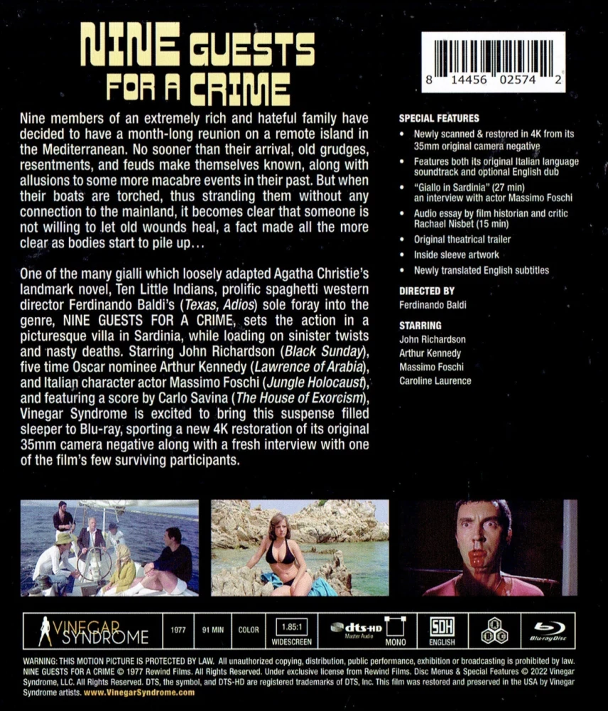 Forgotten Gialli: Volume 5 - BOX (3x Blu-ray) Vinegar Syndrome Exclusive / A White Dress for Mariale / Tropic of Cancer / Nine Guests for a Crime