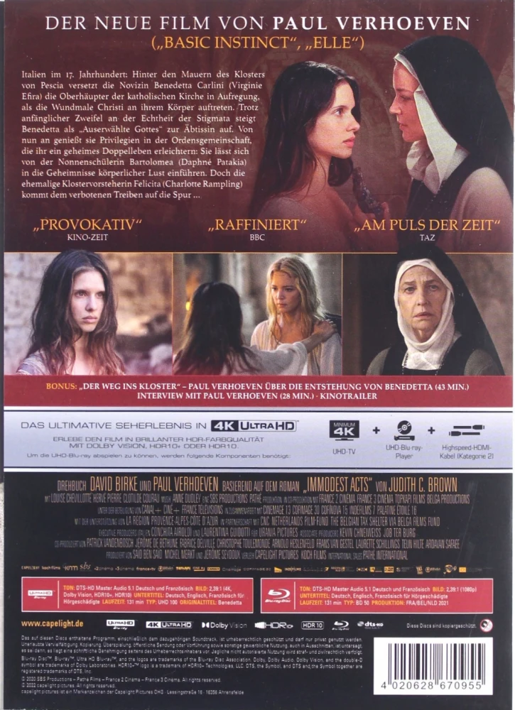 Benedetta - Mediabook - Cover A (4K Ultra-HD + Blu-ray)