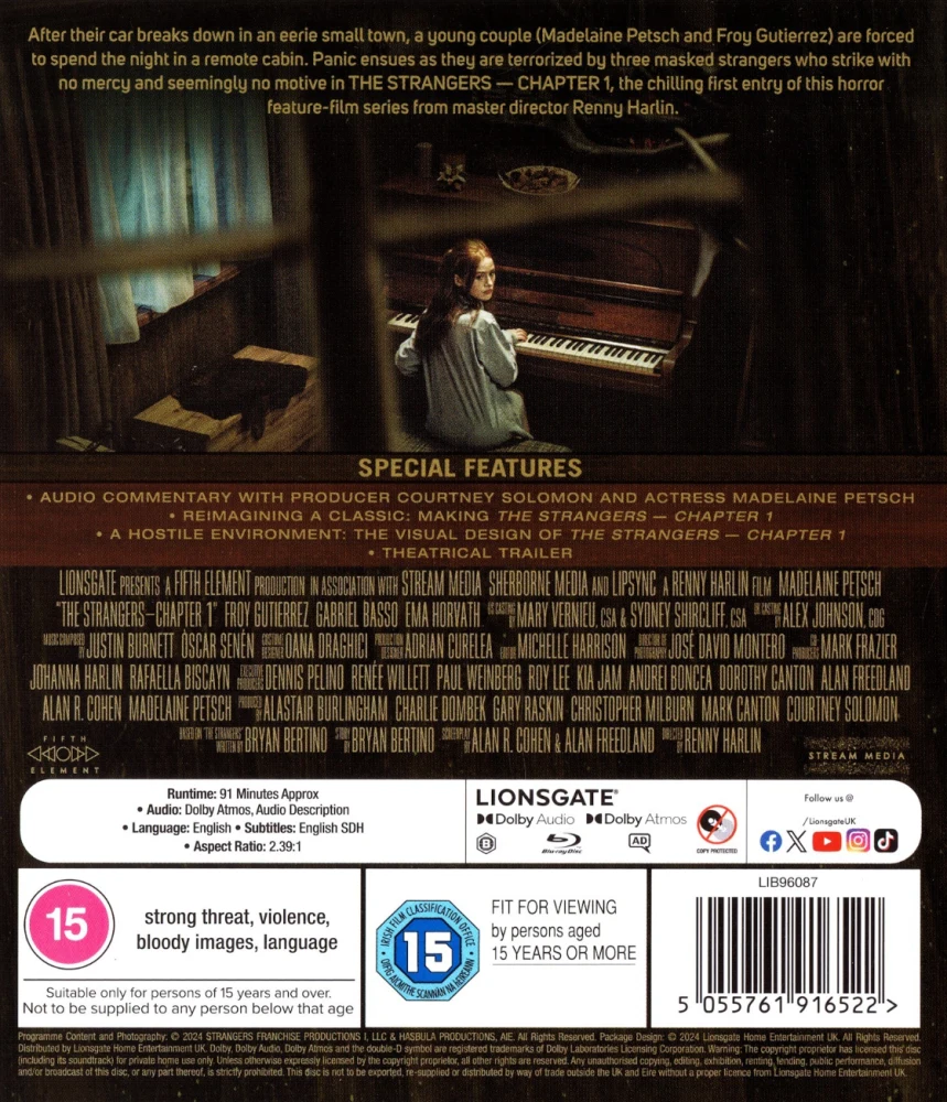 The Strangers: Chapter 1 (Blu-ray) Ohjaus: Renny Harlin