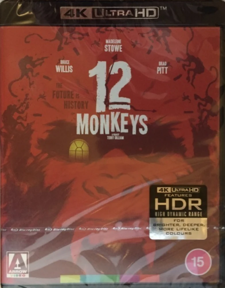 12 apinaa - Twelve Monkeys - Special Edition (4K Ultra HD) Vihkonen (1995)