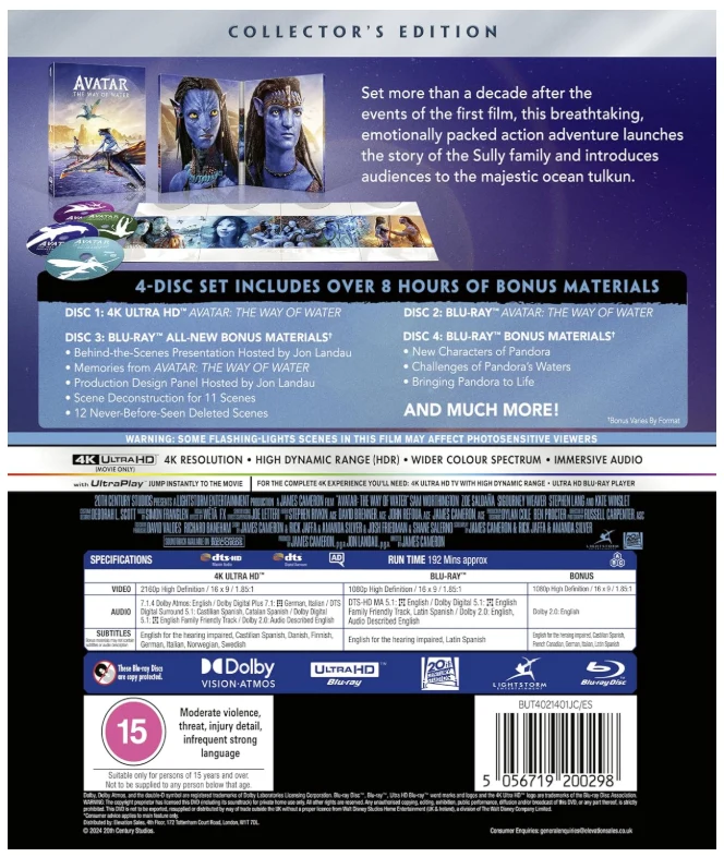 Avatar - The Way Of Water - Collector's Edition (4K Ultra HD + Blu-Ray)