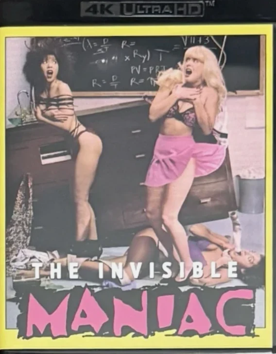 The Invisible Maniac - Limited Edition Slipcover (4K Ultra HD + Blu-ray) Vinegar Syndrome