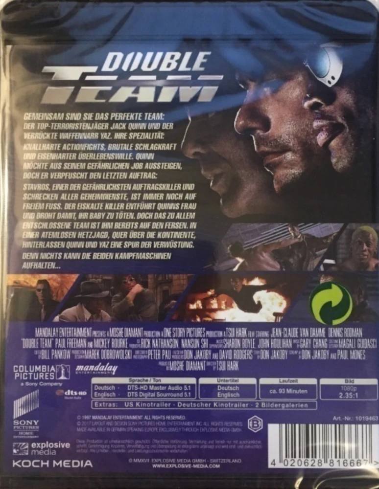 Double Team (Blu-ray) Jean Claude Van Damme, Mickey Rourke