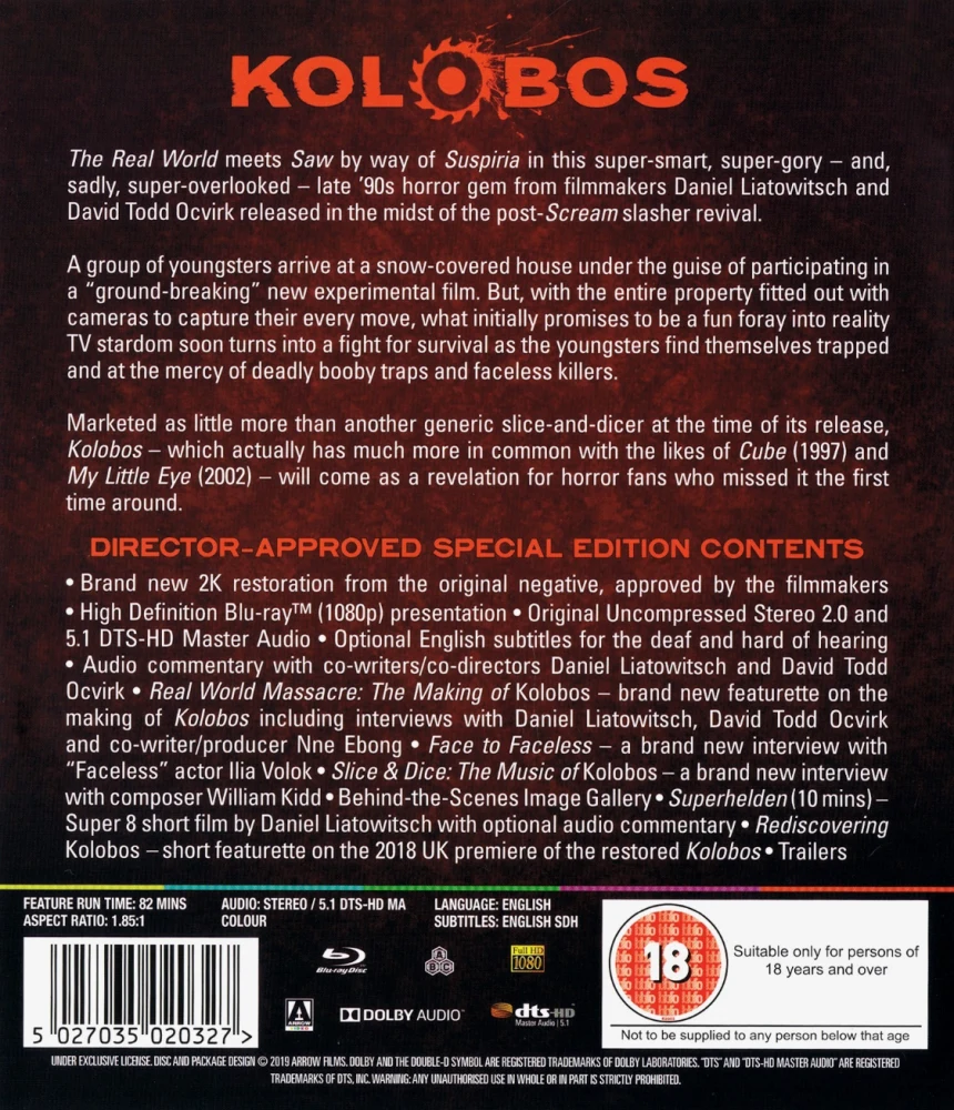 Kolobos - Special Edition (Blu-ray) Arrow Video