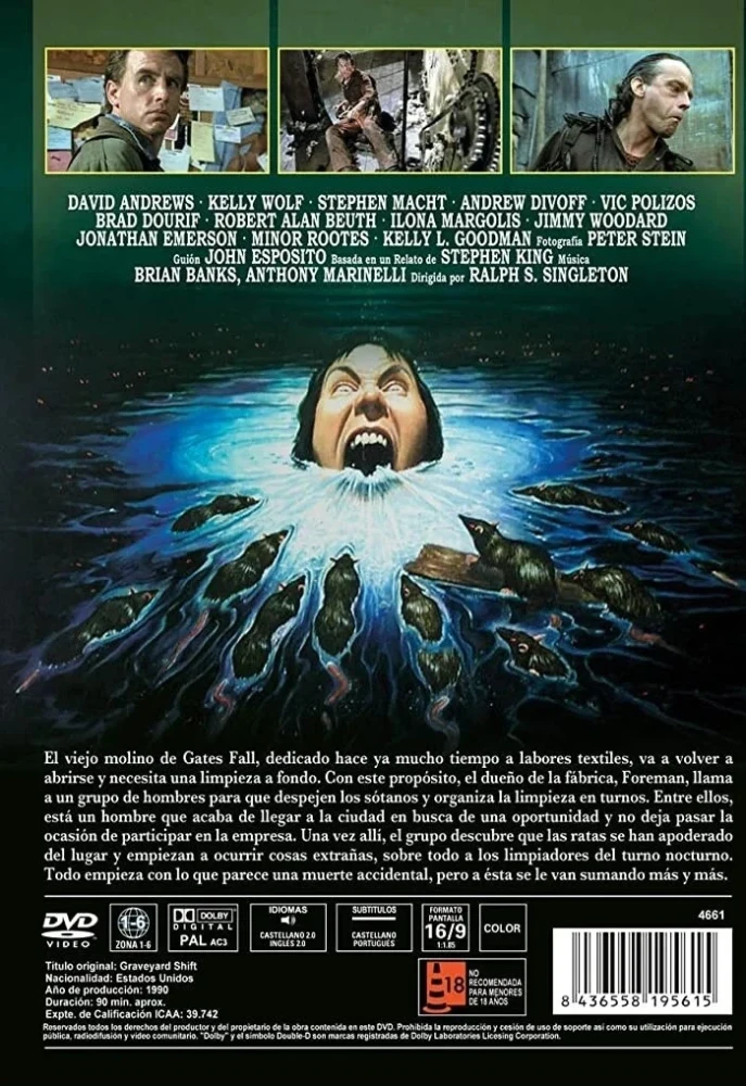 Graveyard Shift - yövuoro (DVD) Stephen King