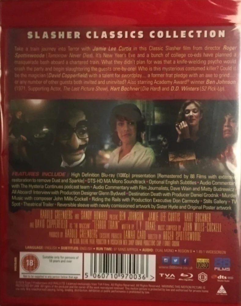 Kauhun kiskot - Terror Train (Blu-ray) Slasher Classics Collection 41#